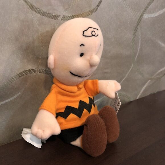 Vintage Peanuts Charlie Brown Mini Bean Bag Toy Plush Applause W/ Tags 8” - Picture 2 of 11